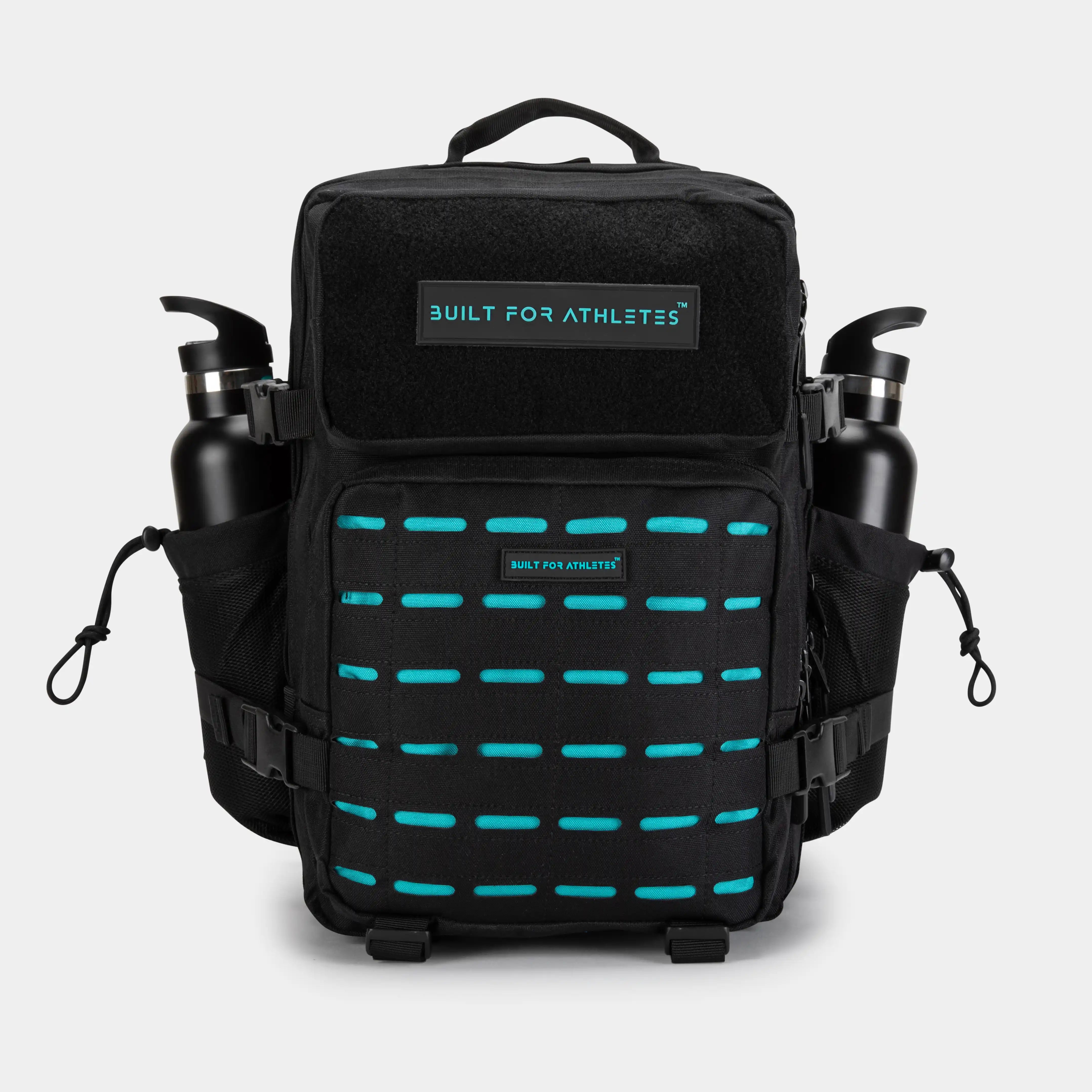 Medium Black & Aqua Gym Backpack