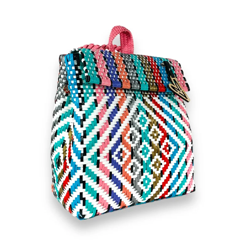 Maria Victoria | Bliss BK | Upcycled, Handwoven, Multicolor Backpack