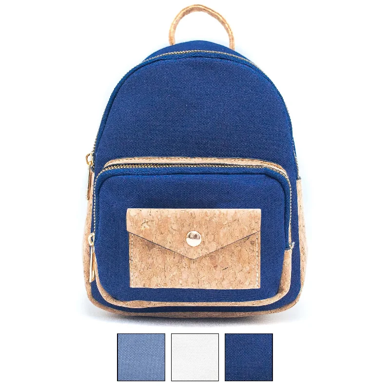 Cork and Cotton Messenger Backpack- BAG-2079