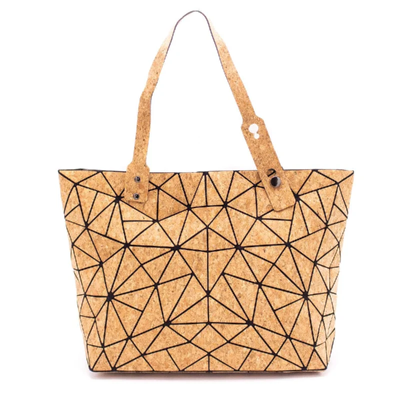 Geometric Cork Tote  BAG-2025