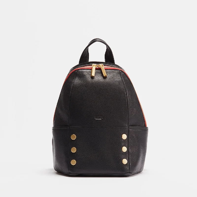 Hunter | Black/Brushed Gold Red Zip | Med