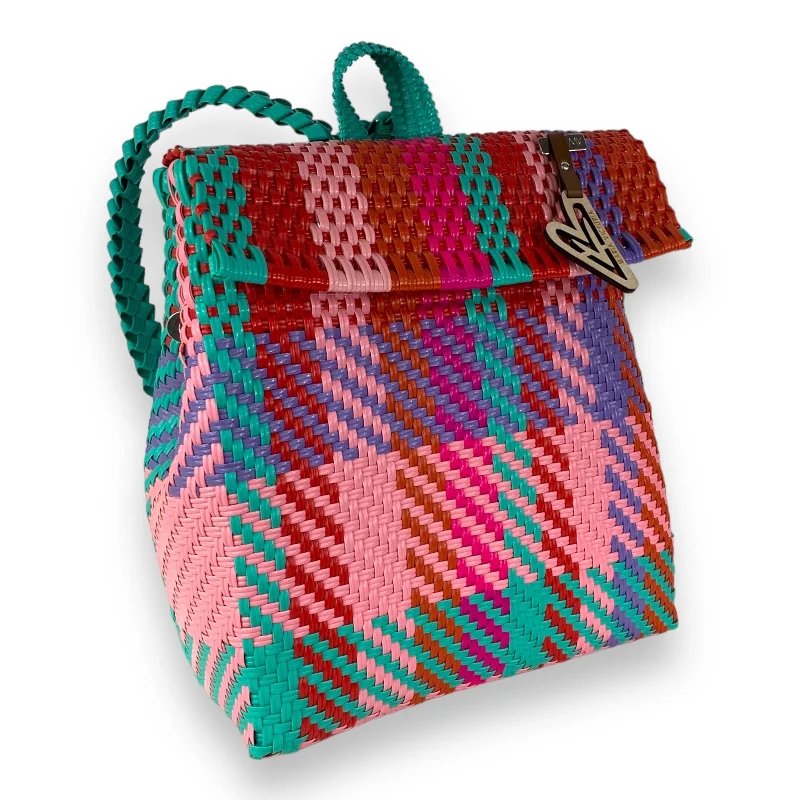 Maria Victoria | Finch BK | Upcycled, Handwoven, Multicolor Backpack