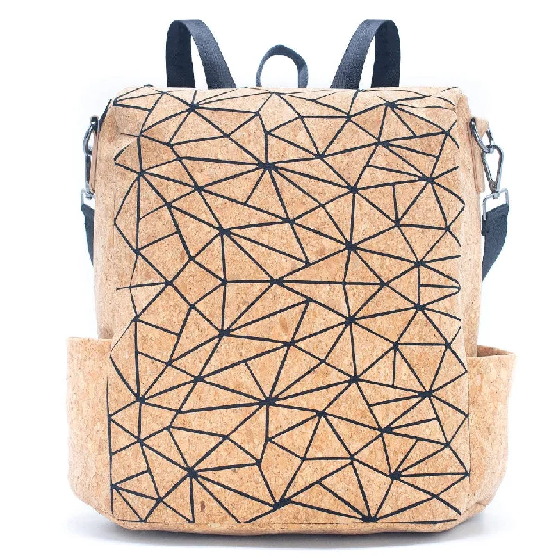 Multi-Uto Cork Utility geometry Backpack-Bag-2228