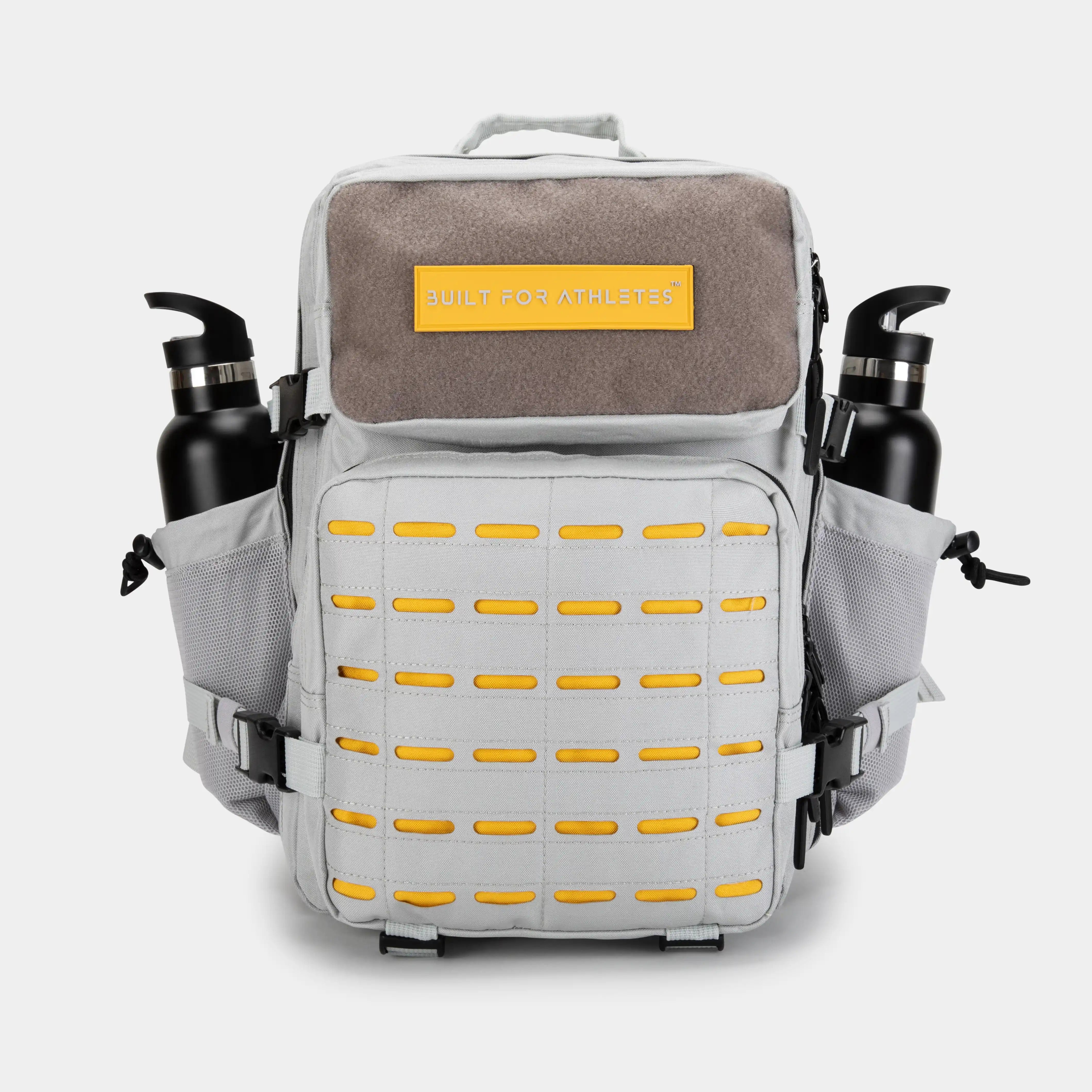 Medium Grey & Yellow Gym Backpack