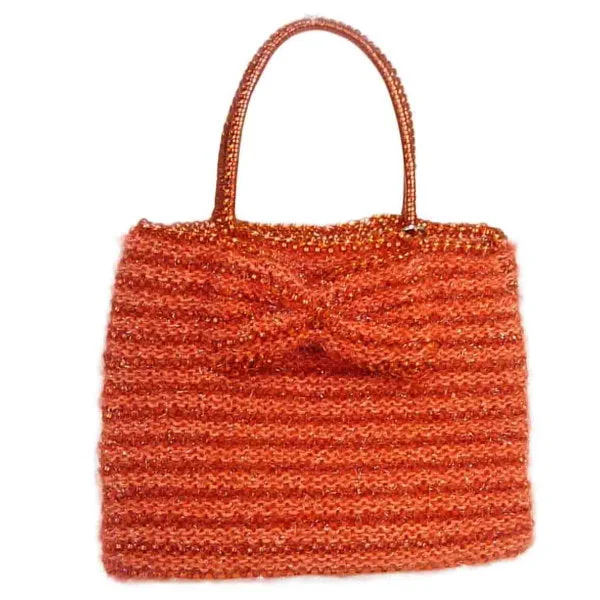 ANTEPRIMA Handbag PVC Orange Wire bag Mini bag ANTEPRIMA Women Used Authentic