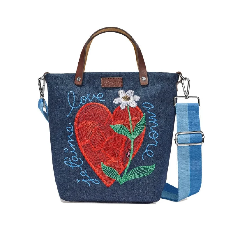 Amoreheart Embroidered Medium Messenger Bag