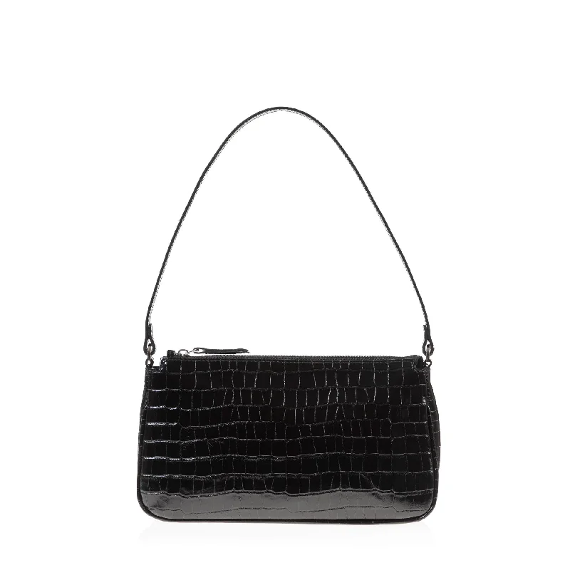 Baguette (Black Croc-Embossed)