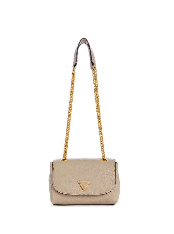 Beige Cosette Mini Crossbody Flap Bag