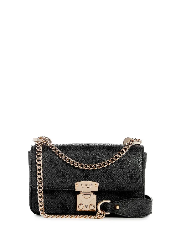 Black Logo Eliette Mini Crossbody Bag