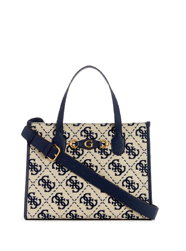 Blue Logo Izzy Compartment Tote Bag