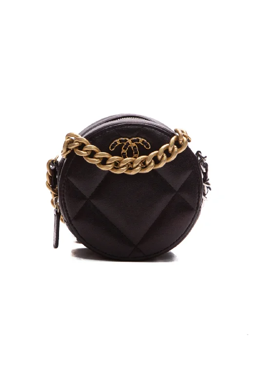 Chanel 19 Round Mini Chain Bag