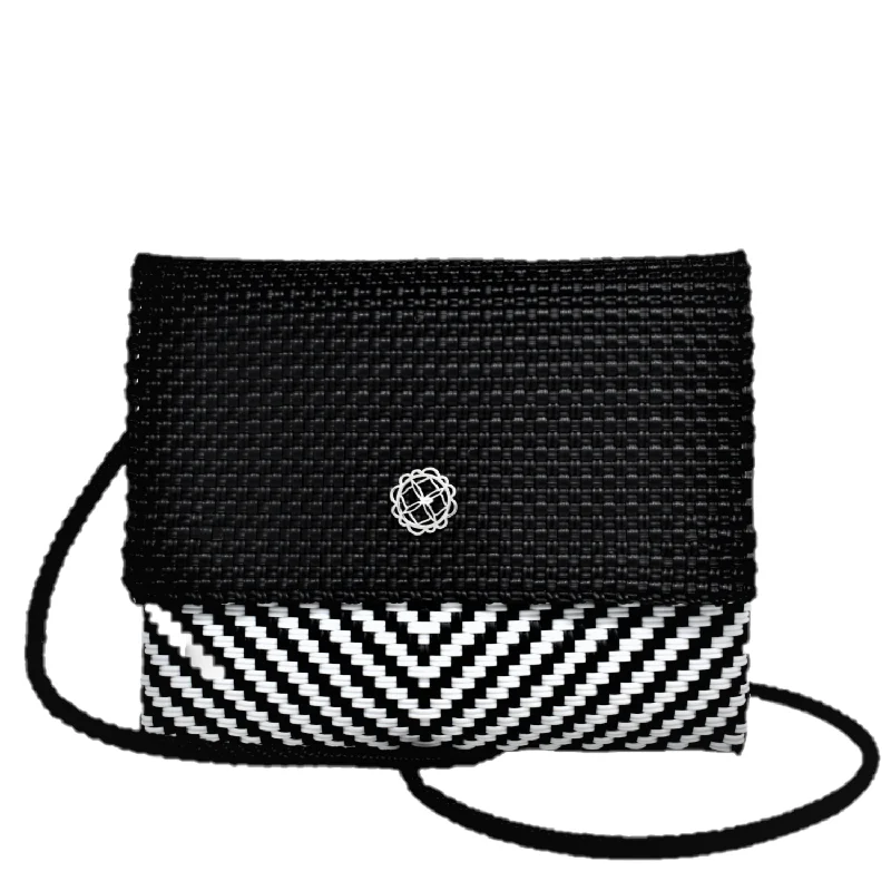 Crossbody Chevron Black/ White Aztec