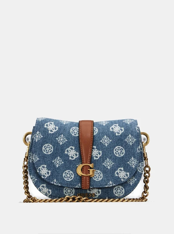 Denim Logo Kuba Mini Crossbody Bag