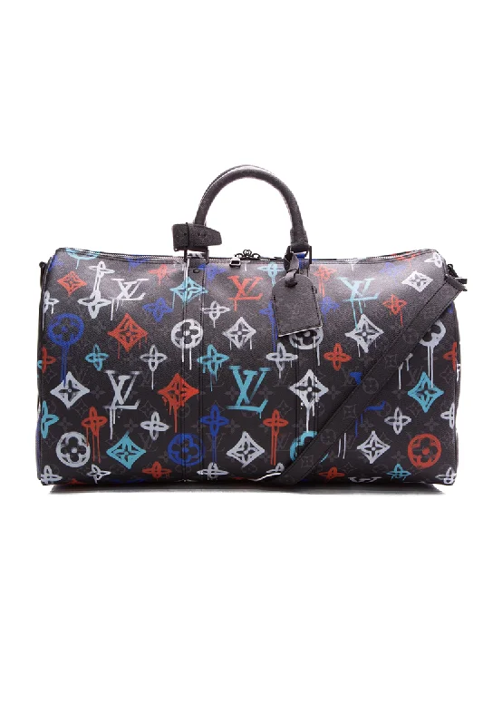 Graffiti Keepall 50 Bandouliere Travel Bag