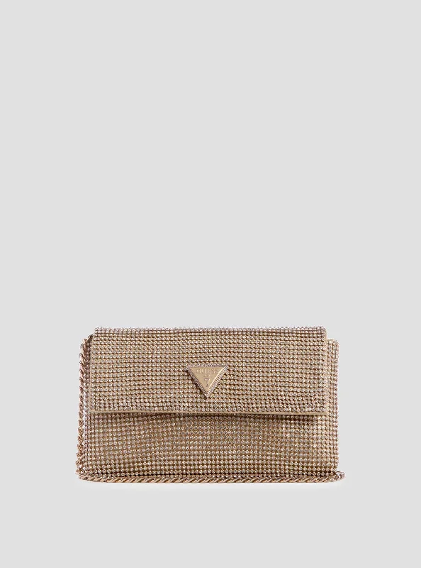 Gold Zalina Clutch Bag