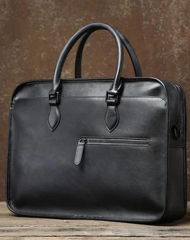 Leather Mens Cool Briefcase Shoulder Bag Work Bag Business Bag Laptop Bag for men