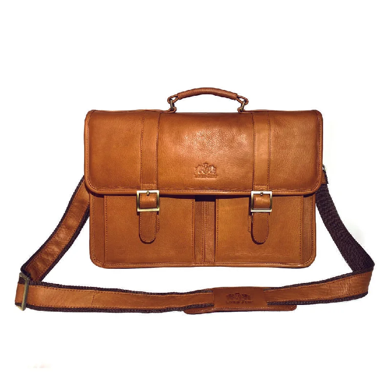 JUST JIM Leather briefcase