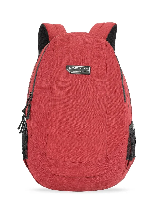 Lavie Sport Peak 34L Laptop Backpack For Men & Women |Boys & Girls Red