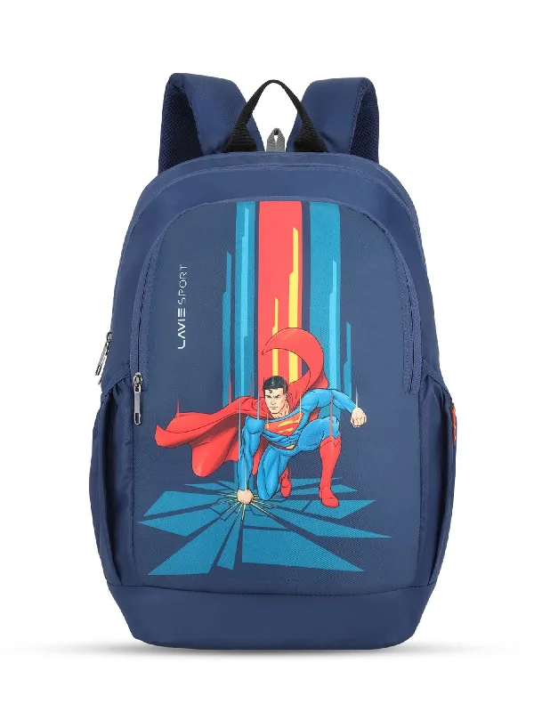 Lavie Sport Superman Axel 33L Casual Laptop Backpack For Boys & Girls Navy