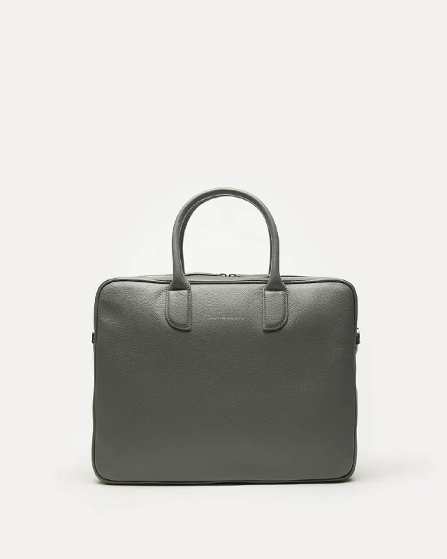 Lesage Pebble-Grained Leather Computer Bag