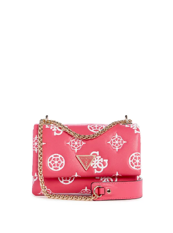 Pink Logo Deesa Mini Crossbody Bag