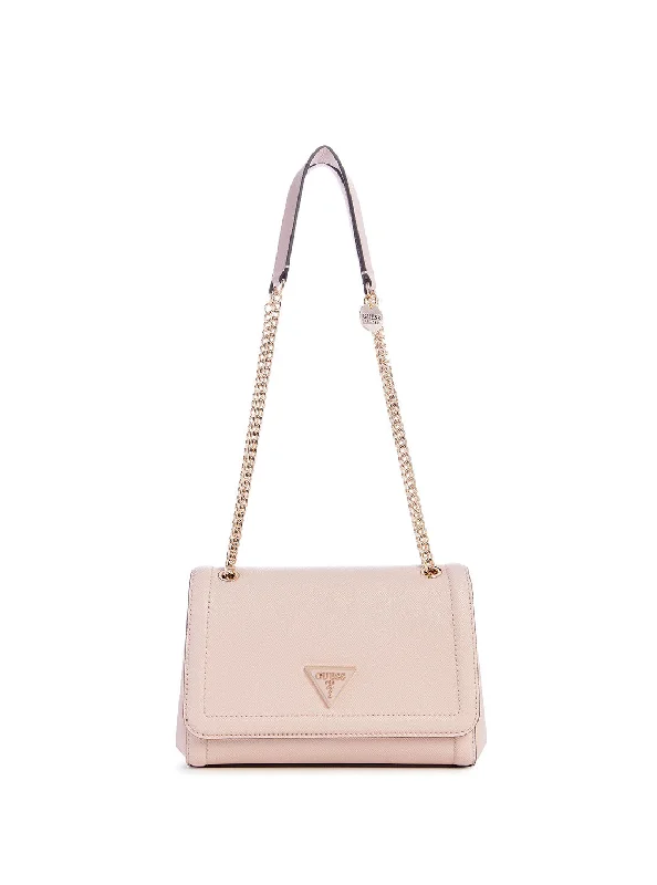 Pink Noelle Crossbody Flap Bag