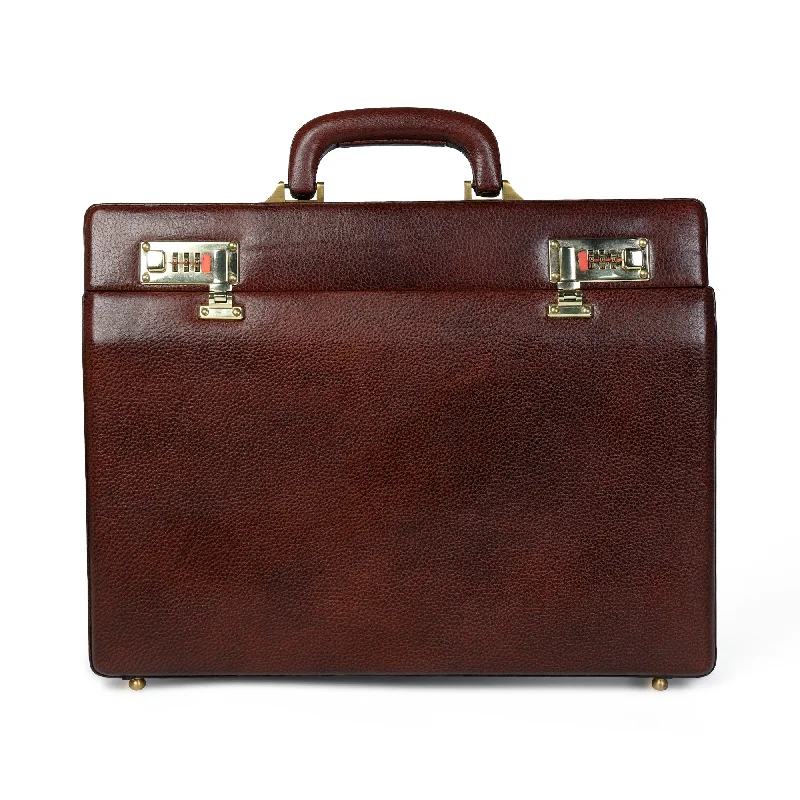 Rich Brown Office Suitcase