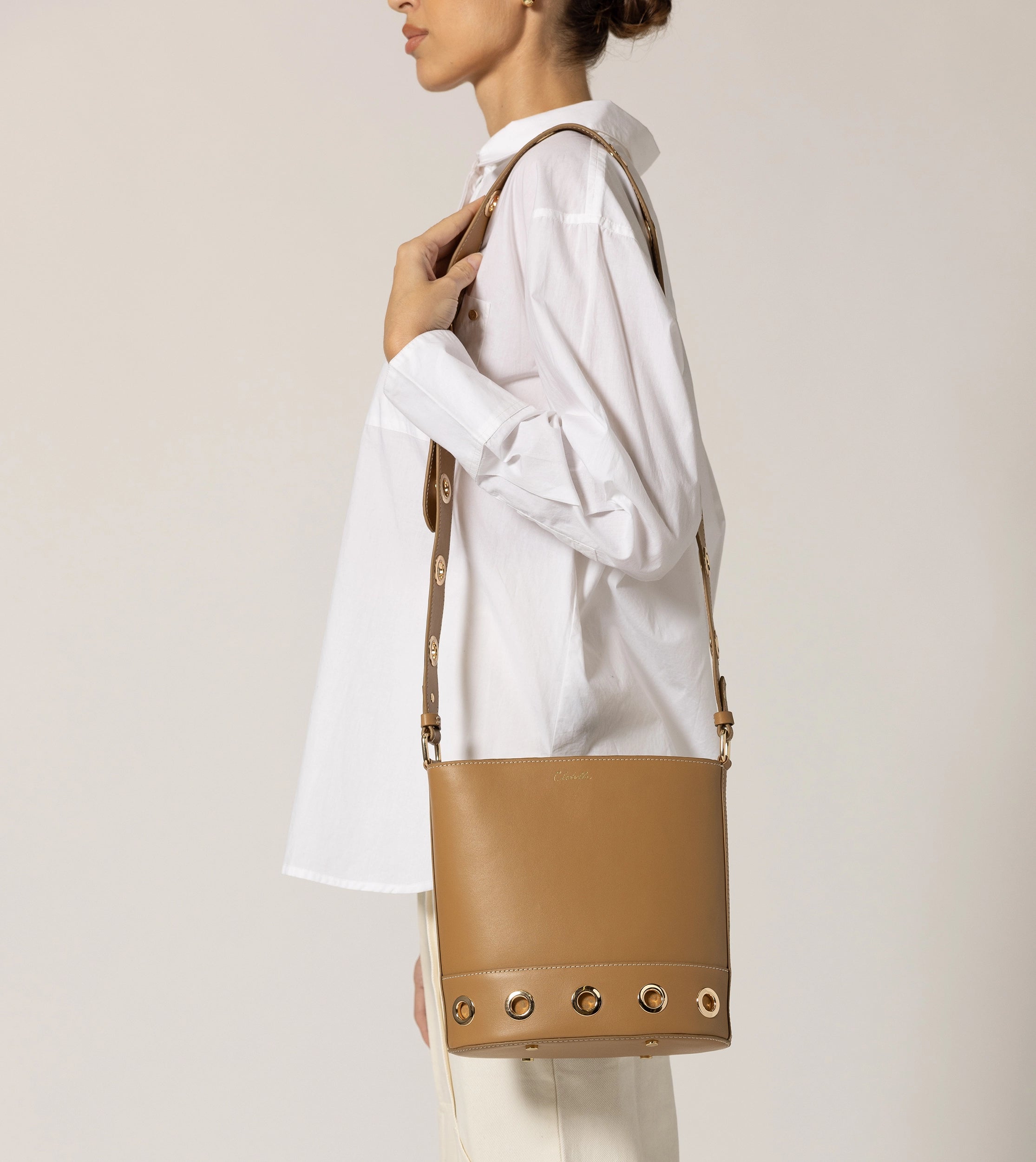 Rochelle Bucket Bag | Caramel