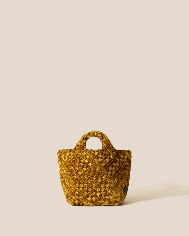 St. Barths Petit Tote Velvet | Honey