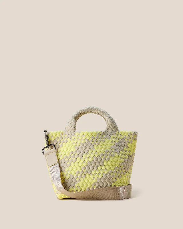 St. Barths Small Tote Plaid | Straw