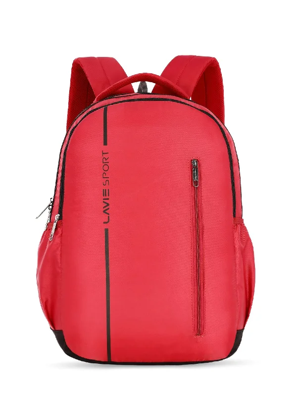 Lavie Sport Streak 36L Anti-theft Laptop Backpack For Men & Women | Laptop Bag For Boys & Girls Red