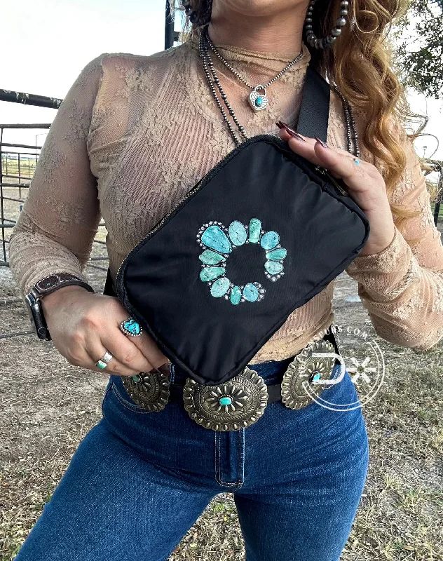 Turquoise Naja Belt Bag