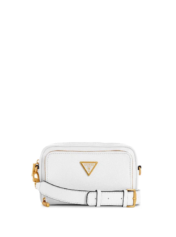 White Cosette Camera Crossbody Bag